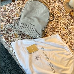 Michael Kors Grey Backpack